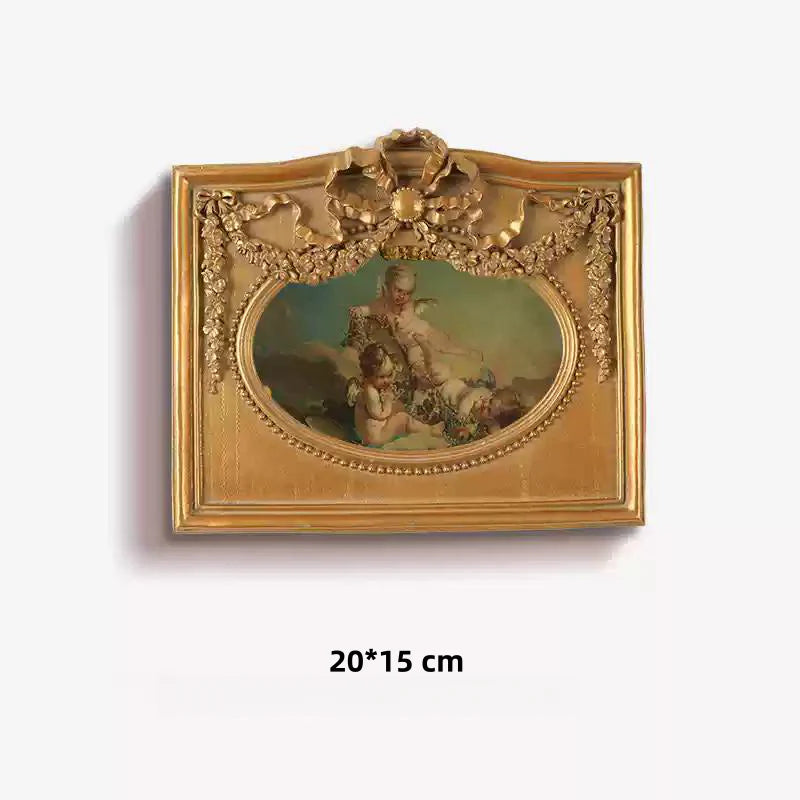 Set of 10 Retro Wall Paintings with Durable Resin or Wood Frames