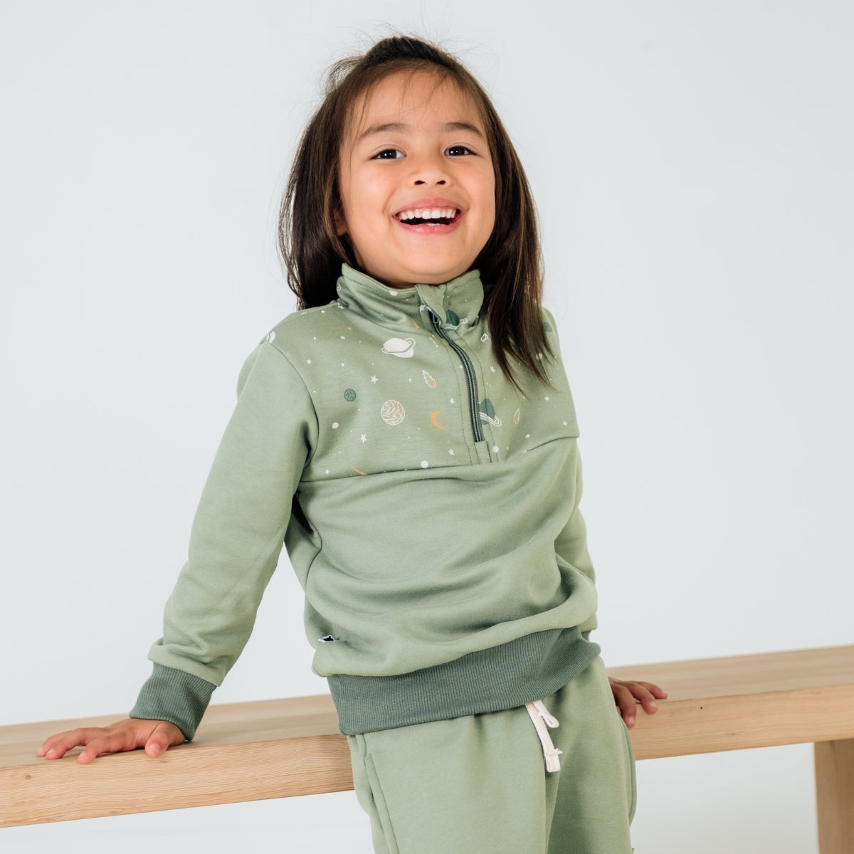 Kids Bamboo Fleece Half-Zip-1