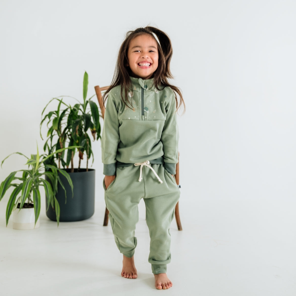 Kids Bamboo Fleece Half-Zip-4