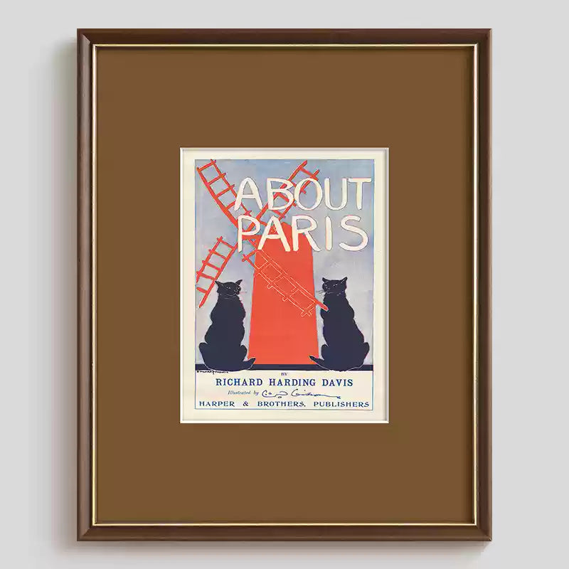 Retro Poster Cat Wall Art