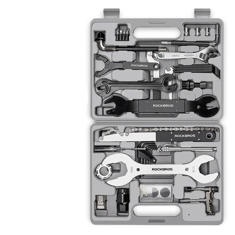44-in-1 Professional Bicycle Repair Tool Kit Multifunction Grey-0