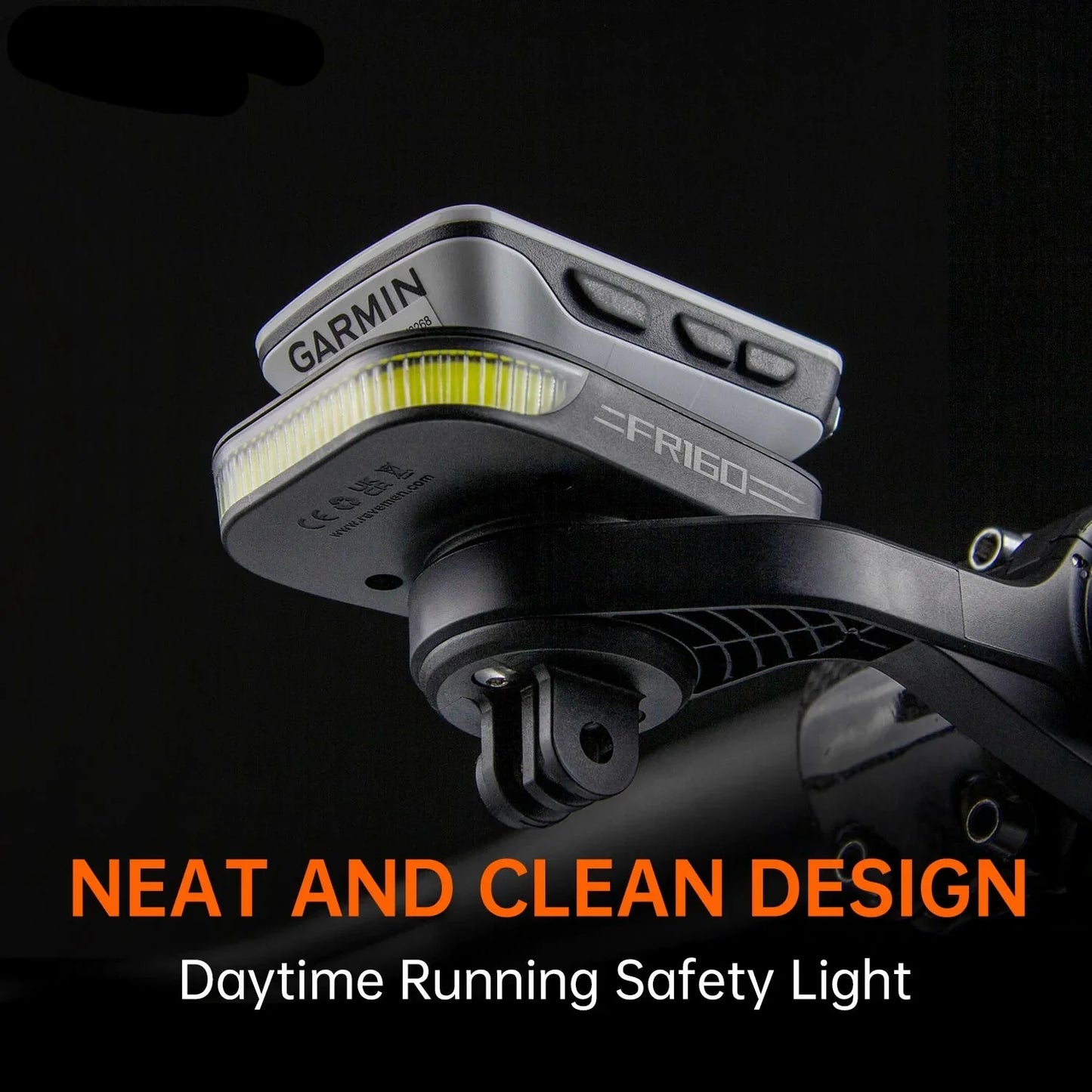 Rechargeable Bike Headlight USB-C Waterproof Black-4