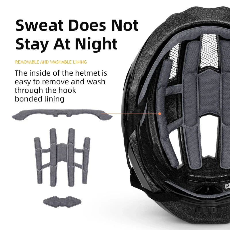 Bicycle Helmet with USB Rechargeable Rear Light Titanium-2