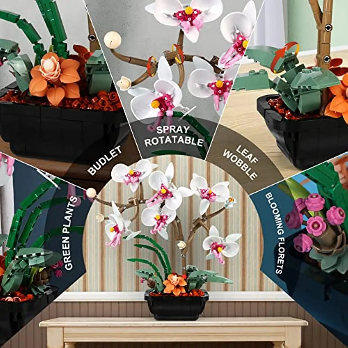 Flowers Orchid Building blocks