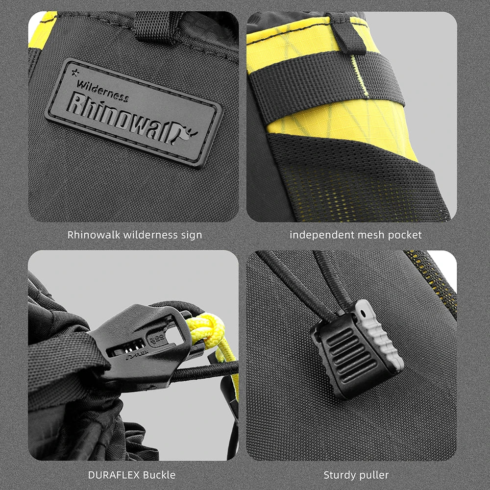 Insulated Handlebar Tool Bag 1L Nylon Carrier Pouch Yellow-4