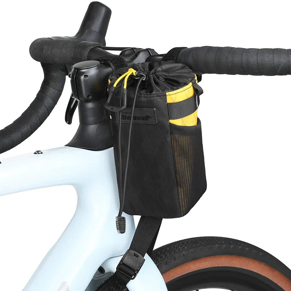 Insulated Handlebar Tool Bag 1L Nylon Carrier Pouch Yellow-2