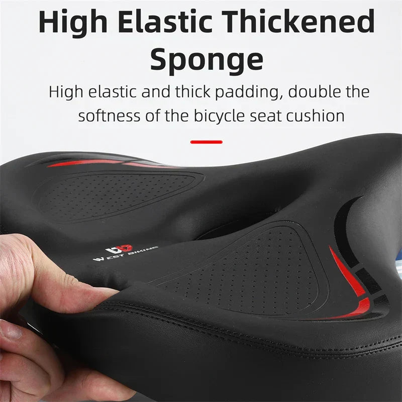 Oversized Comfort Bike Seat for Electric, MTB, and Stationary Bikes-3