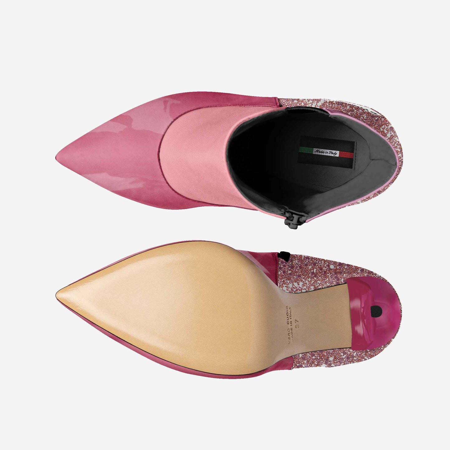Vegan Heeled Shoe Women BYMANYC ® New York Tribeca Blush Twist-2