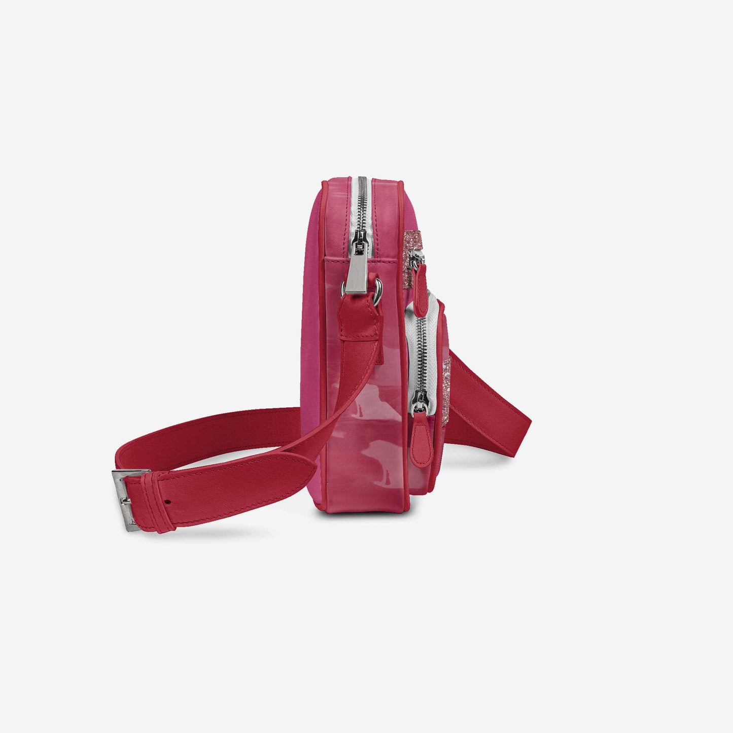 Vegan Pink Cross-Body Designer Shoulderbag | BYMANYC ® New York Luxury-3