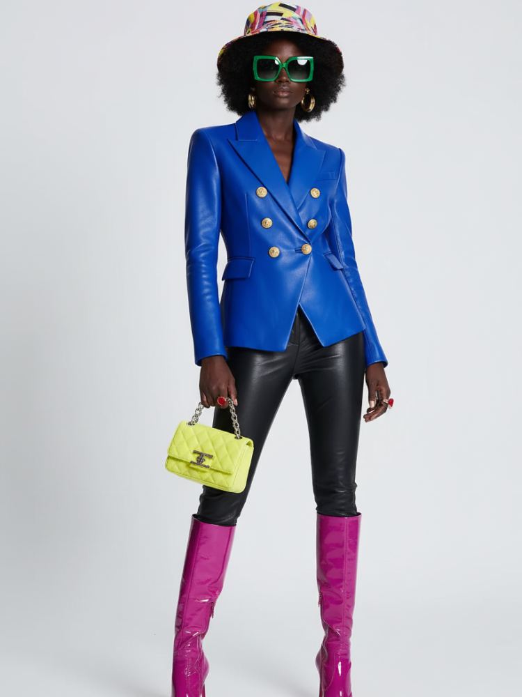 Wall Street Vegan Executive Leather Blazer Jacket BYMANYC ® New York-2