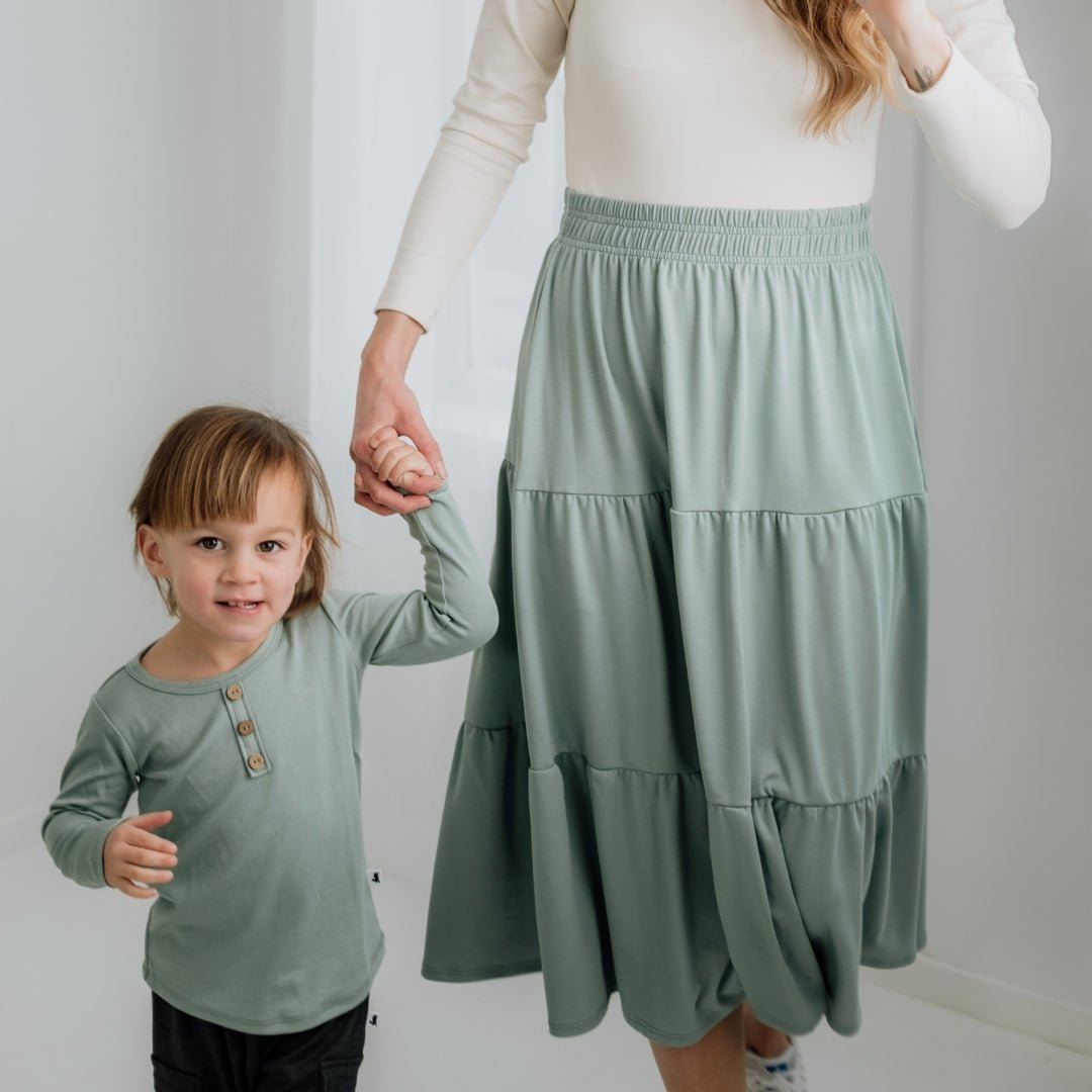 Baby/Kids Bamboo Henley Long-Sleeve Shirt — Last Call-4