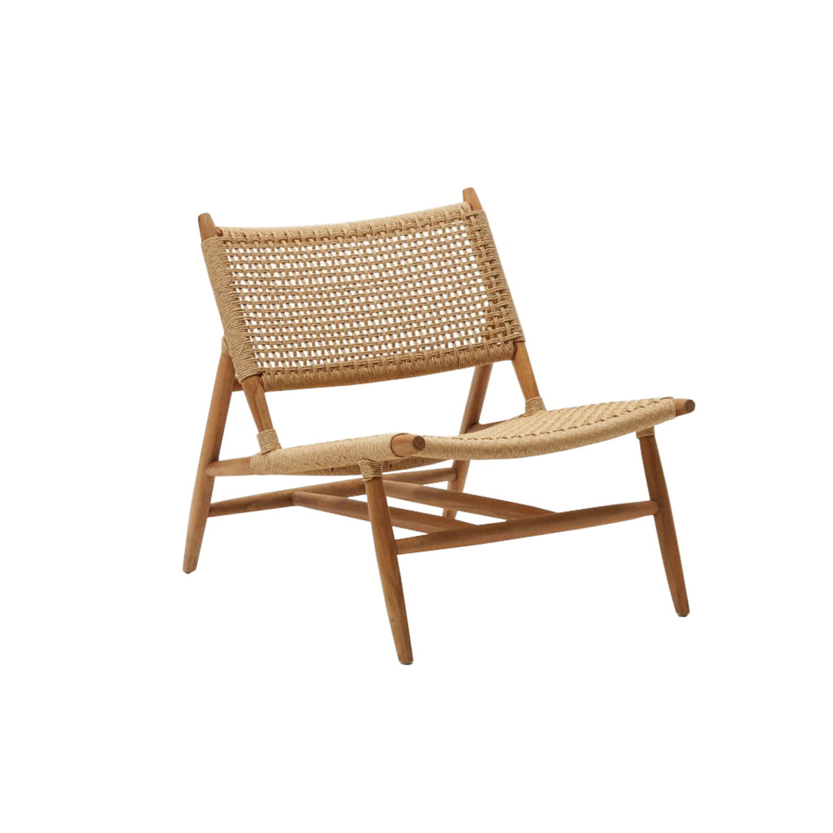 Benny Modern Rattan Lounge Chair Handwoven Outdoor Indoor Weatherproof-4