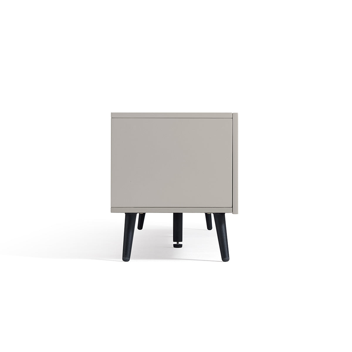 Mid Century Taupe TV Console Storage Unit-2