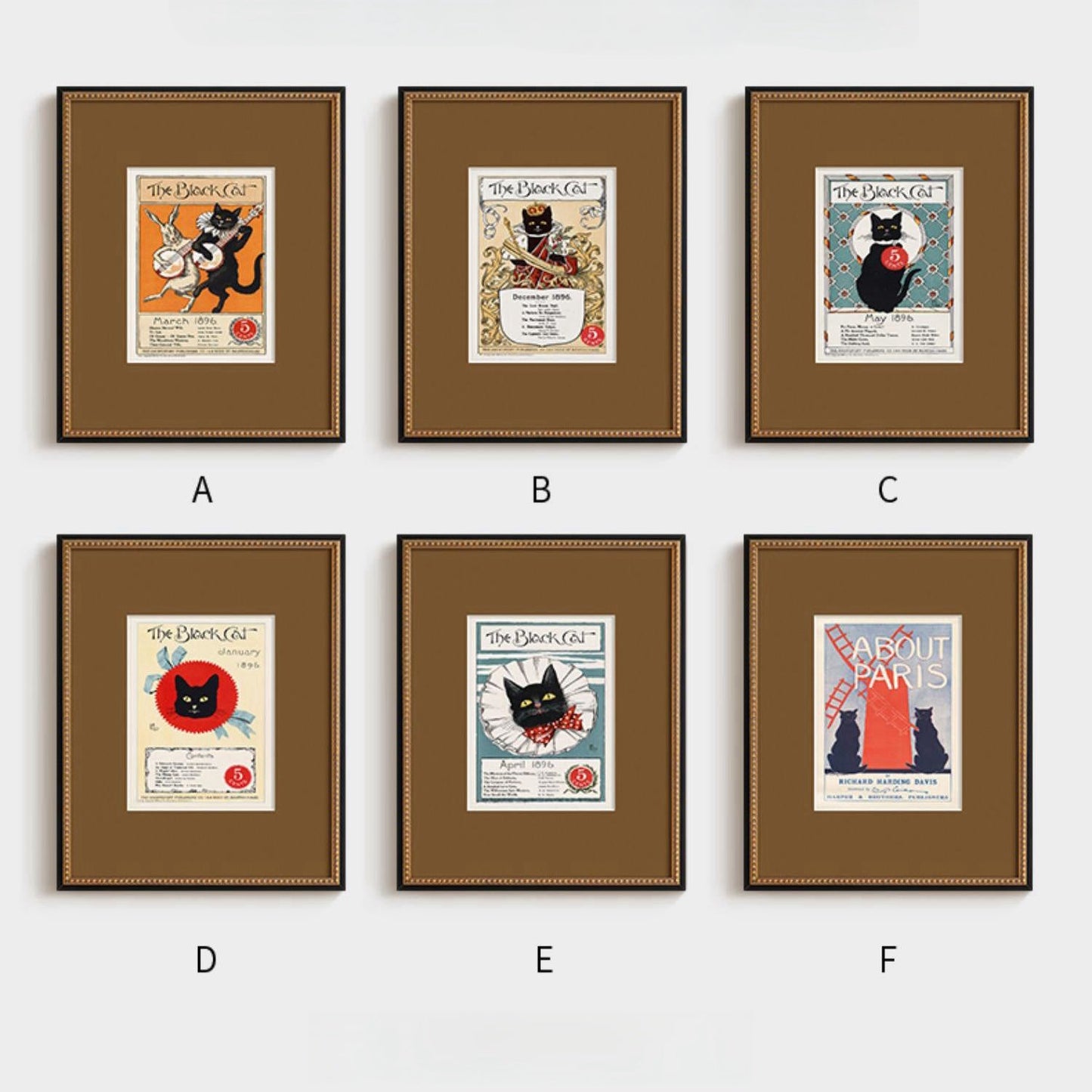 Retro Poster Cat Wall Art