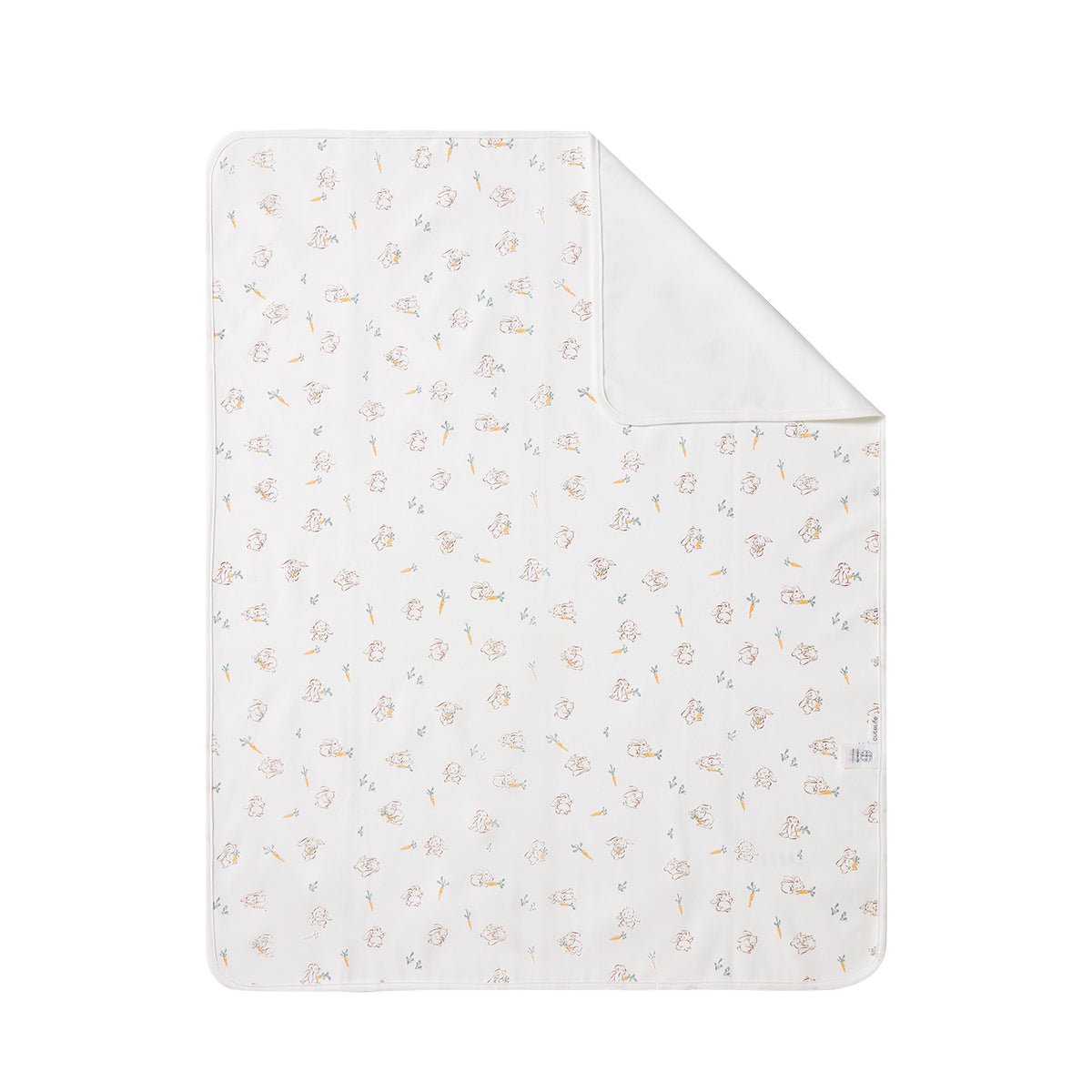 Waterproof White Baby Changing Mat with Cute Rabbit Design Newborn Diapers-3