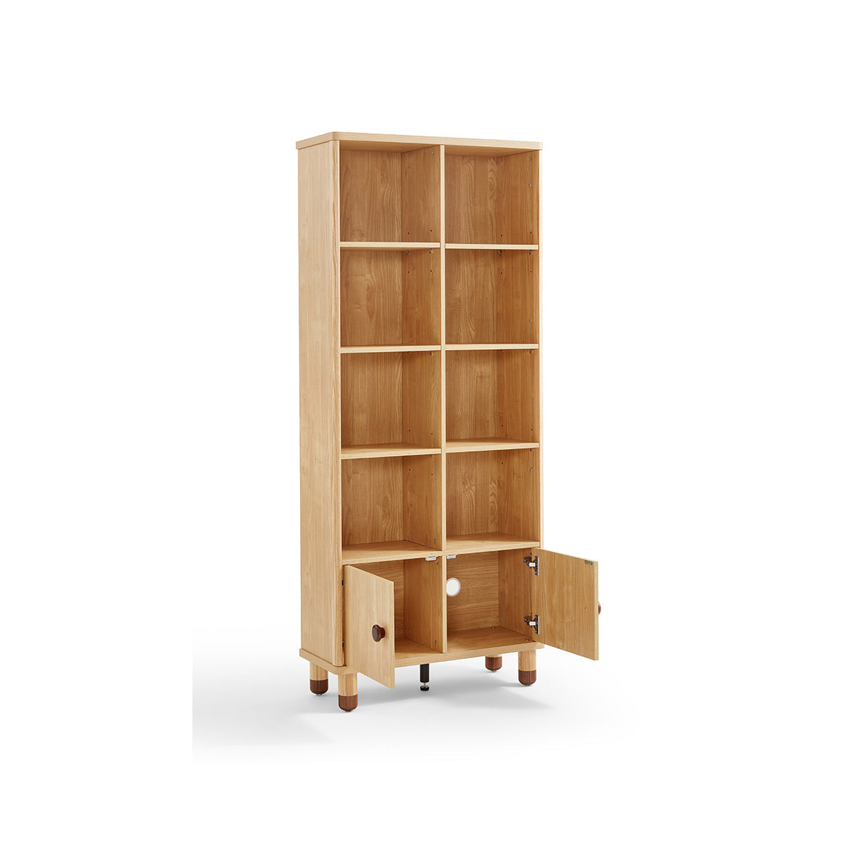 Dear Bear Kids Oak Storage Bookshelf-4