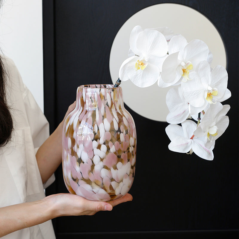Colorful Polka-Dot Glass Vase-2