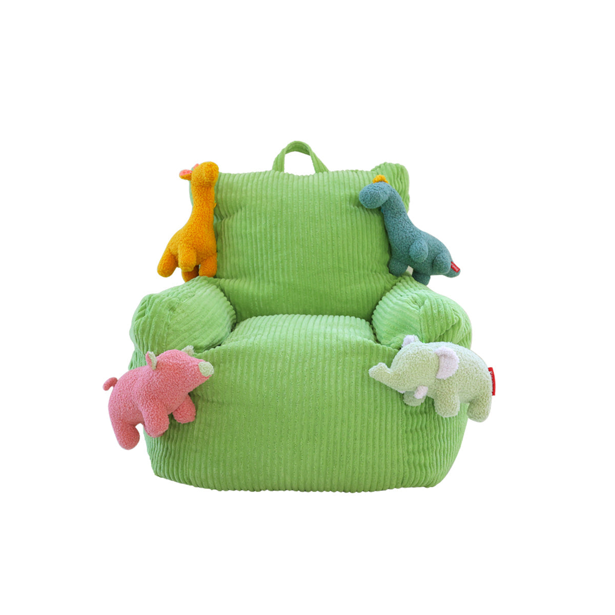 Happy Dream Comfortable Bean Bag Chair for Kids - EPP Filled Lounge Sofa with Plush Buddies-2
