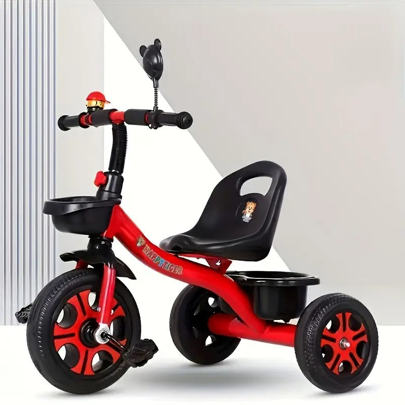 Youngsters Tricycle Push Handle Stainless Steel Frame-2
