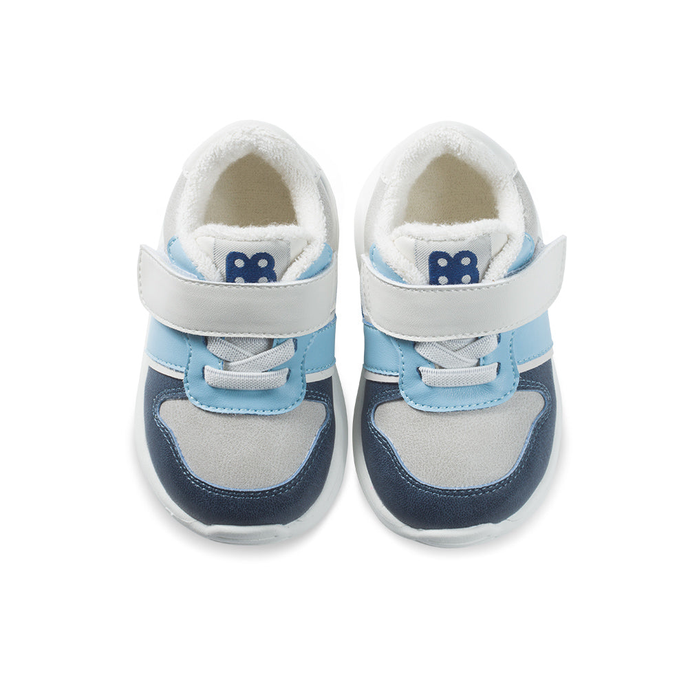 Soft Sole Non-Slip Pre-Walker Baby Blue Sneakers for Kids Safe Early Walking-4