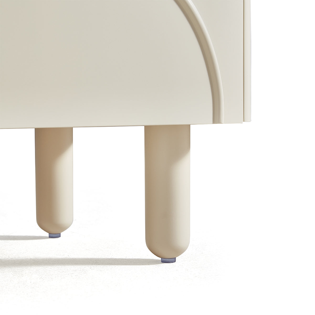 Solid Wood Light Storage Bedside Table with Drawer-1