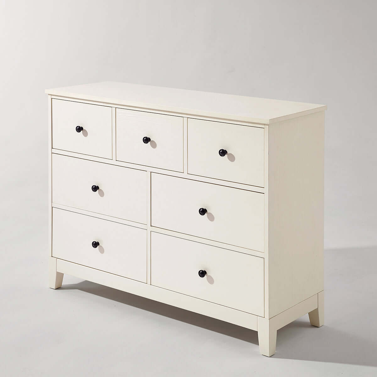 Minimalist 7 Drawer Storage Cabinet in Cream Finish-2