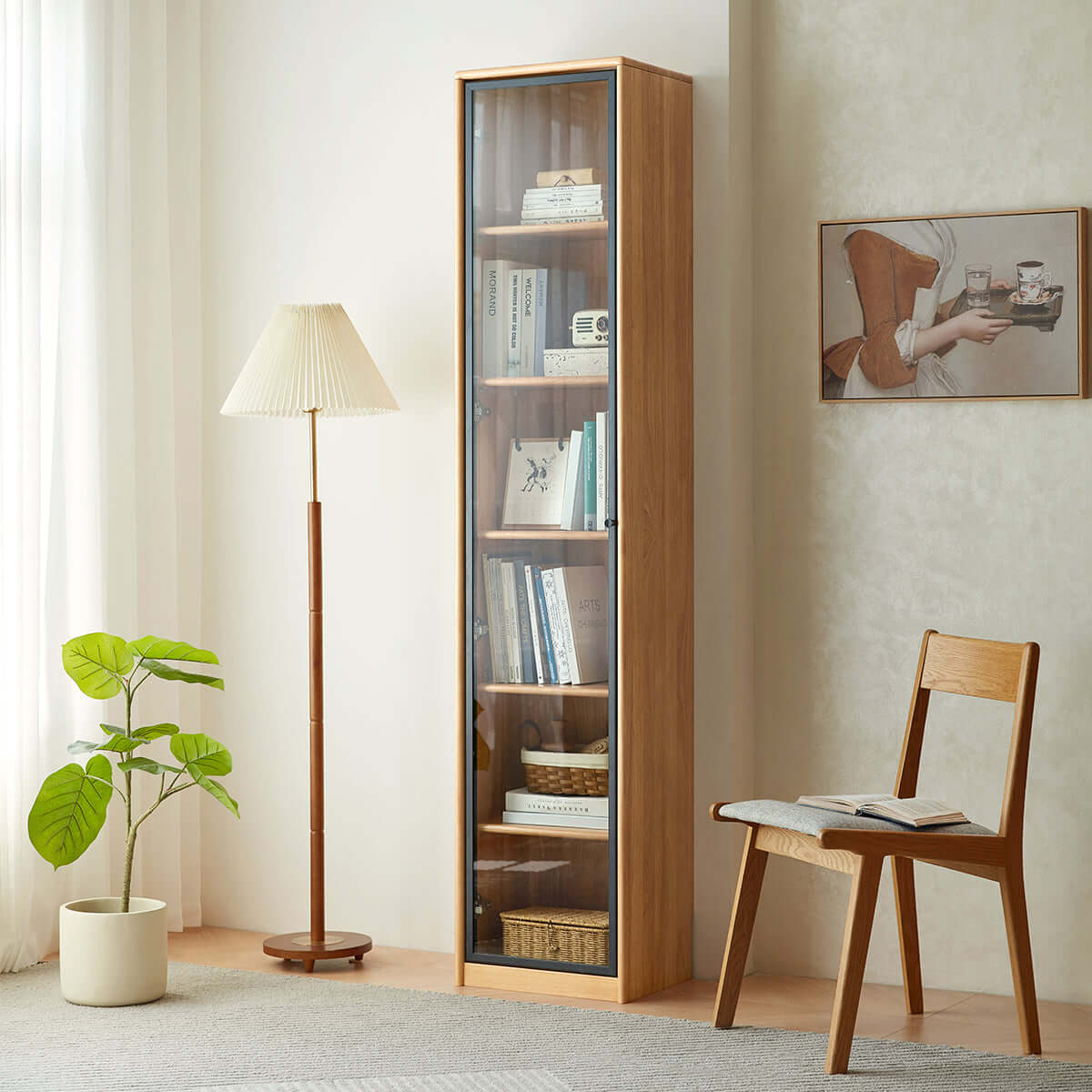 Modern Solid Wood Bookcase-3