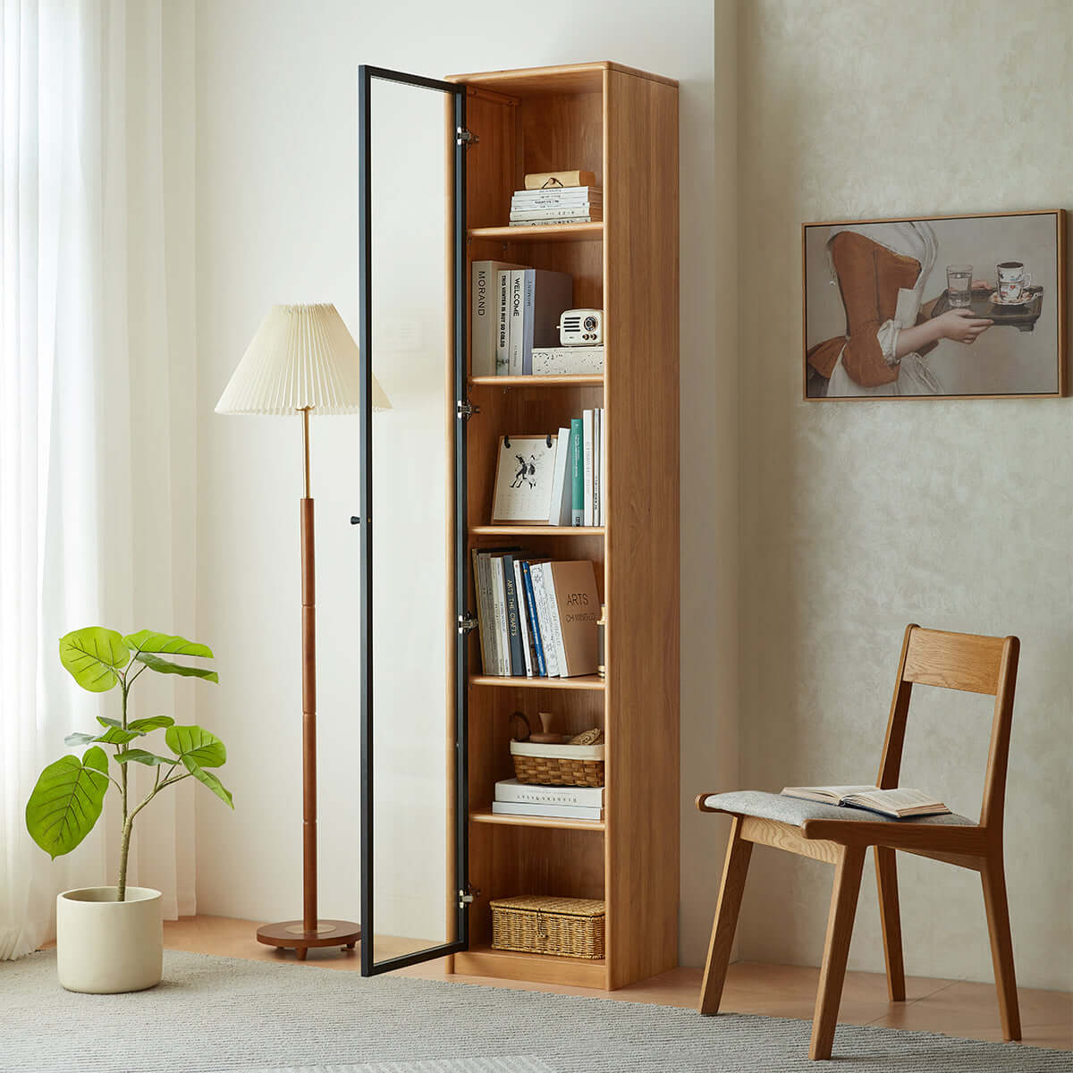Modern Solid Wood Bookcase-4