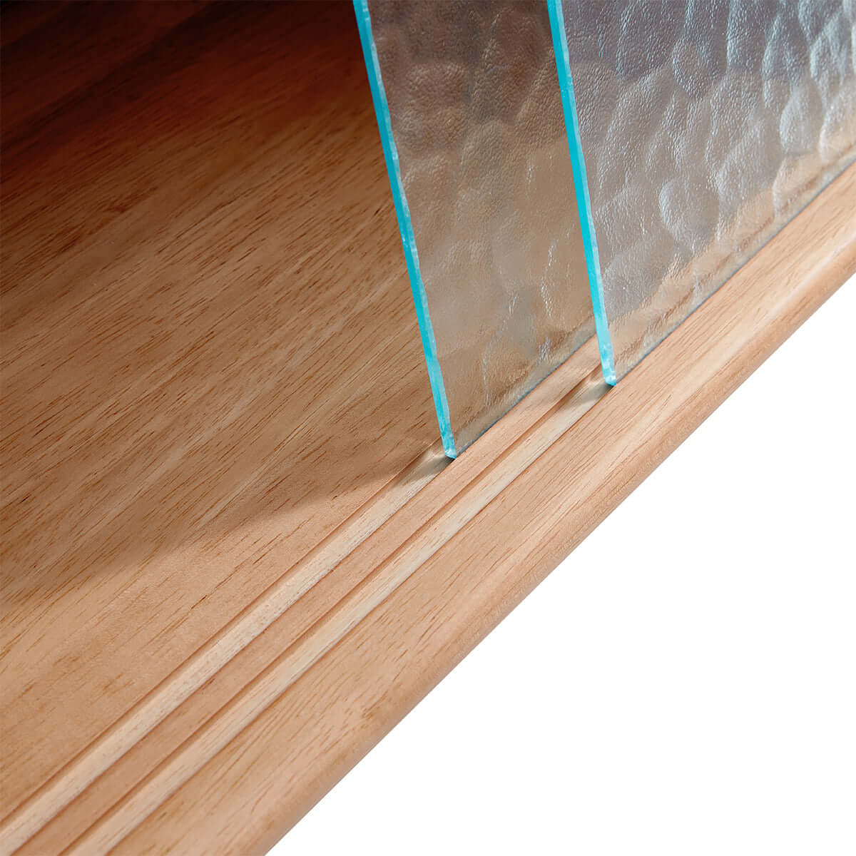 Organic Dining Sideboard Cabinet with Storage & Glass Sliding Doors-3