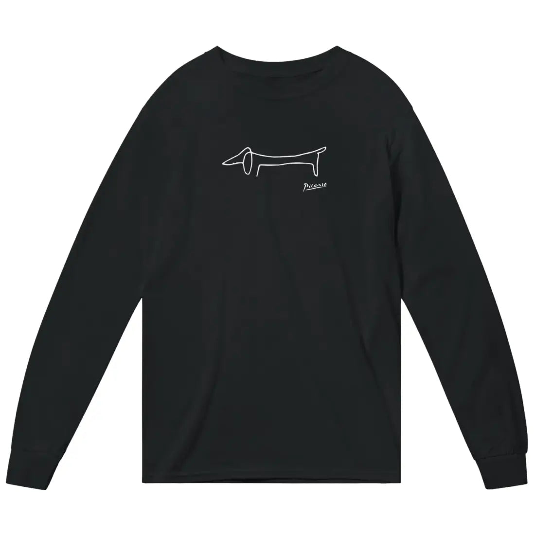 Pablo Picasso Dachshund Dog (Lump) Art Long Sleeve Shirt-5