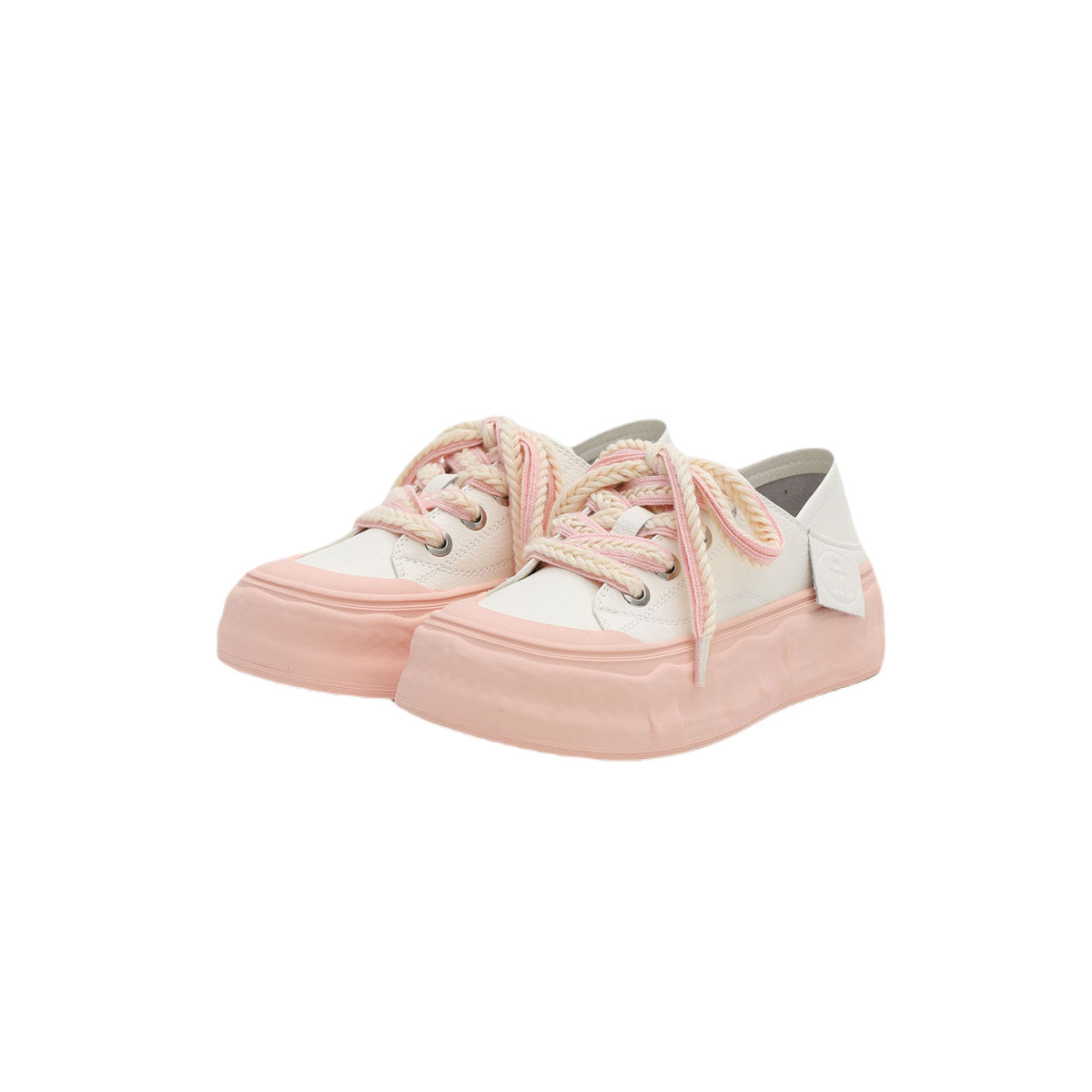 Platform Sneakers with Textured Laces-2