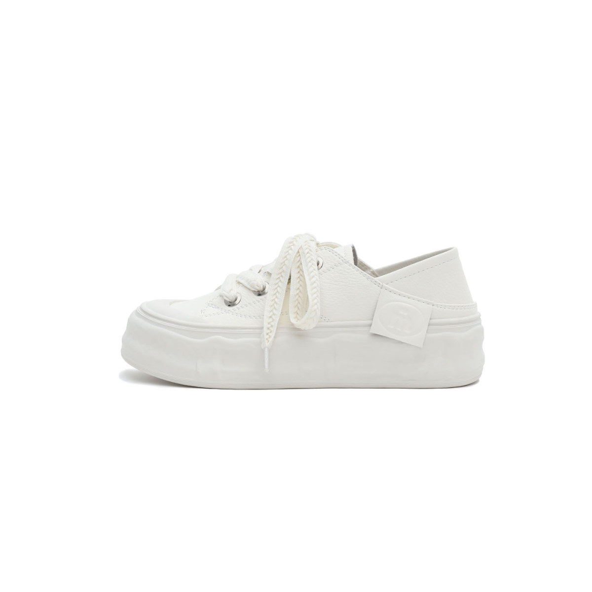 Platform Sneakers with Textured Laces-5