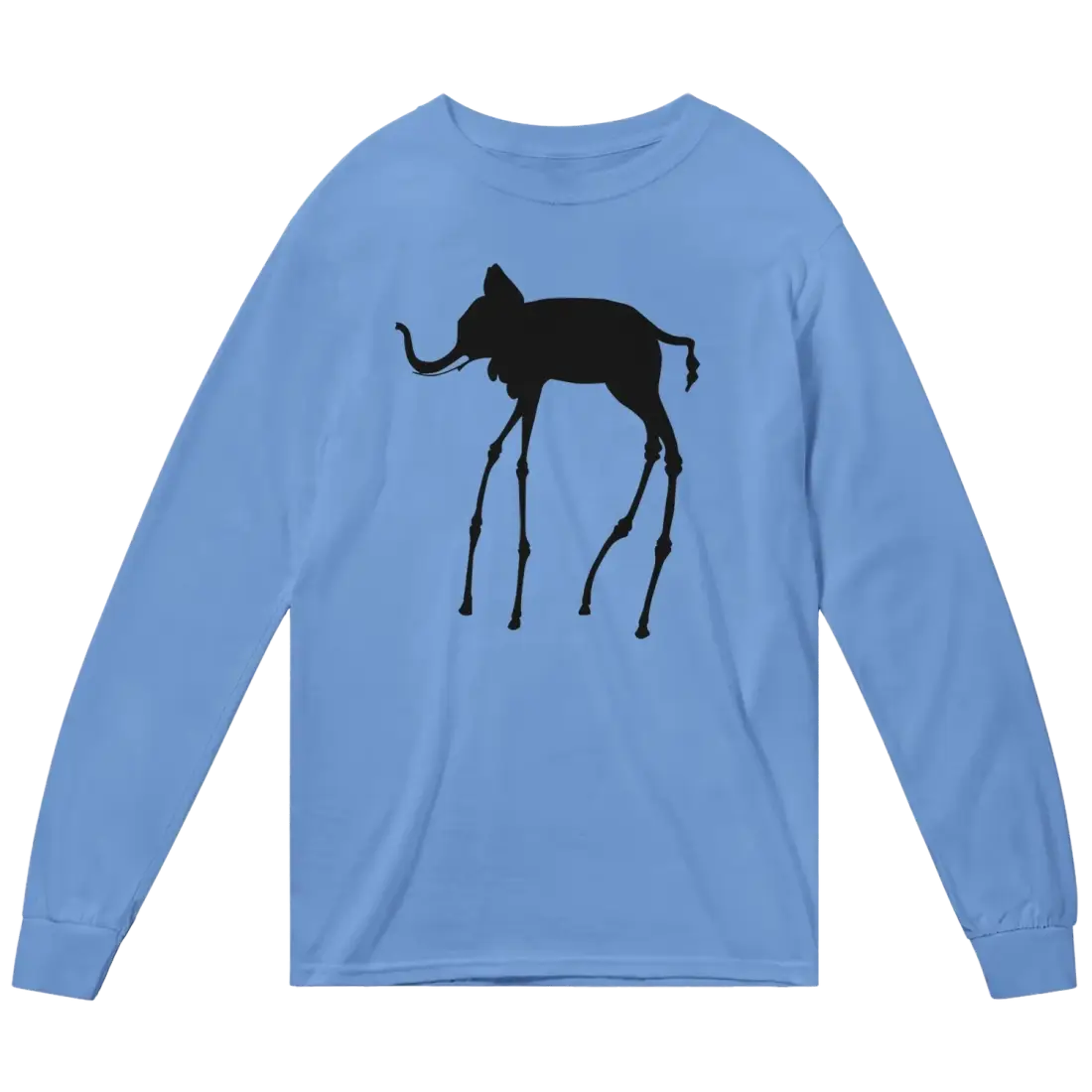 Salvador Dali Elephant Sketch Long Sleeve Shirt-4