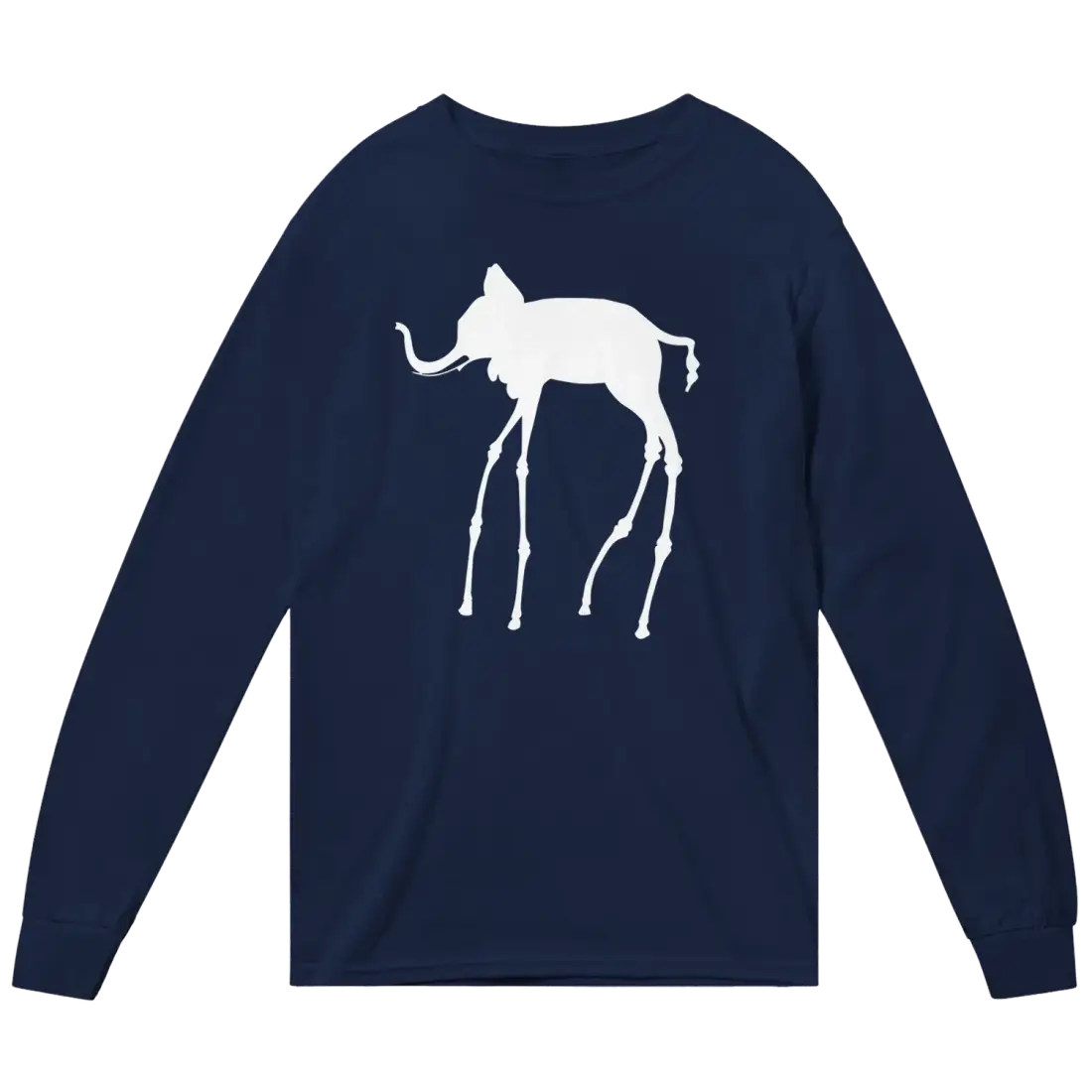 Salvador Dali Elephant Sketch Long Sleeve Shirt-3