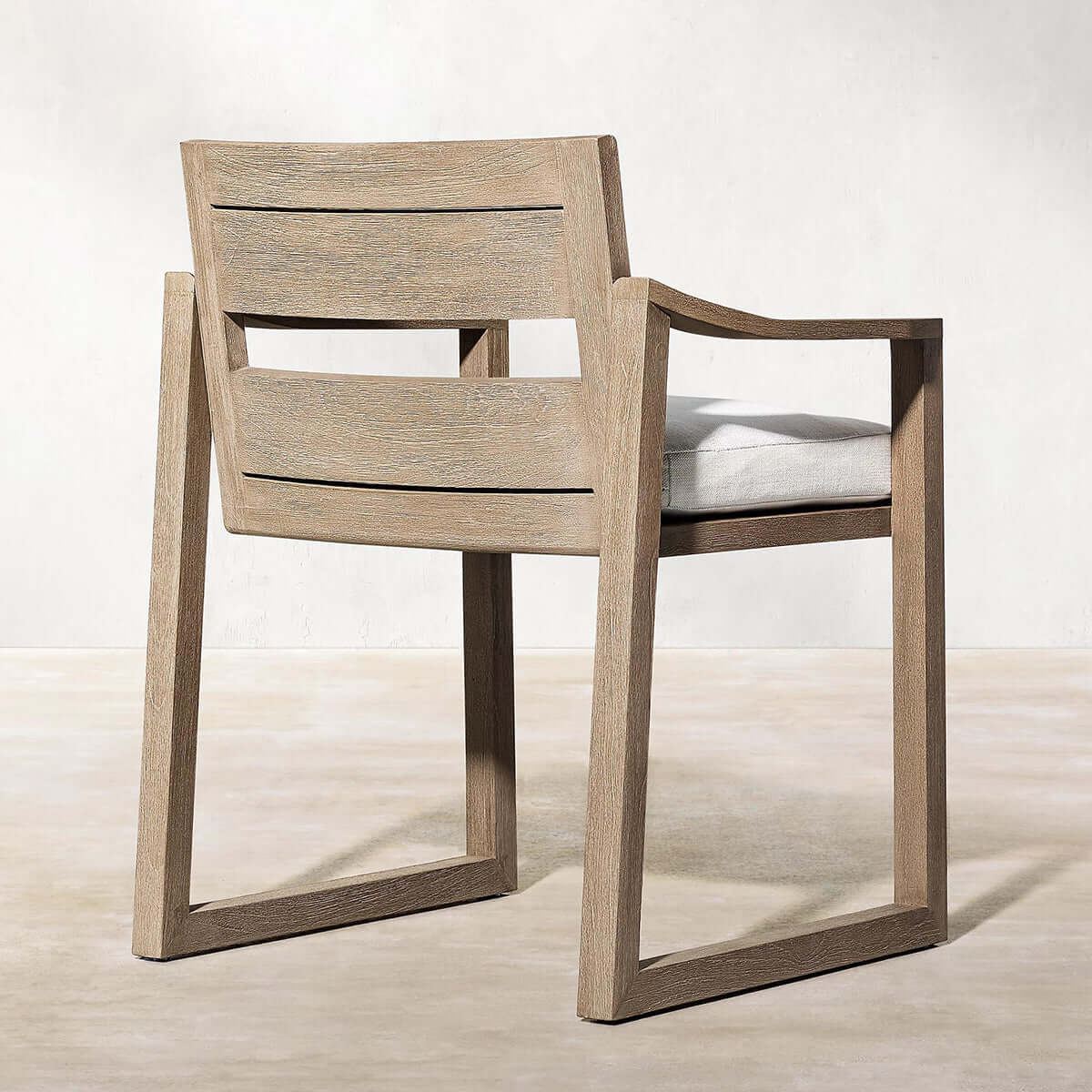 Sebastian Teak Outdoor Patio Armchair with Adjustable Backrest-3