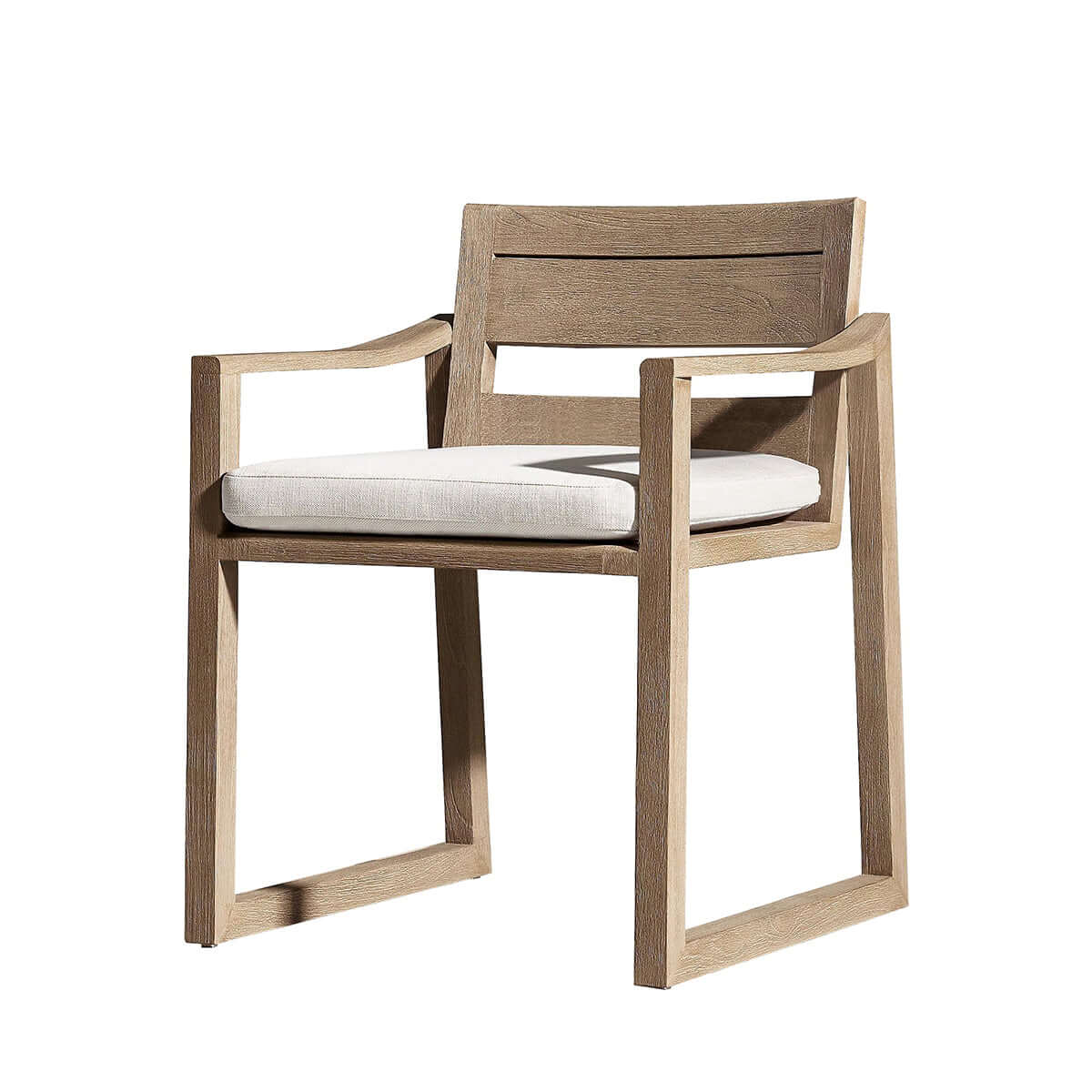 Sebastian Teak Outdoor Patio Armchair with Adjustable Backrest-4