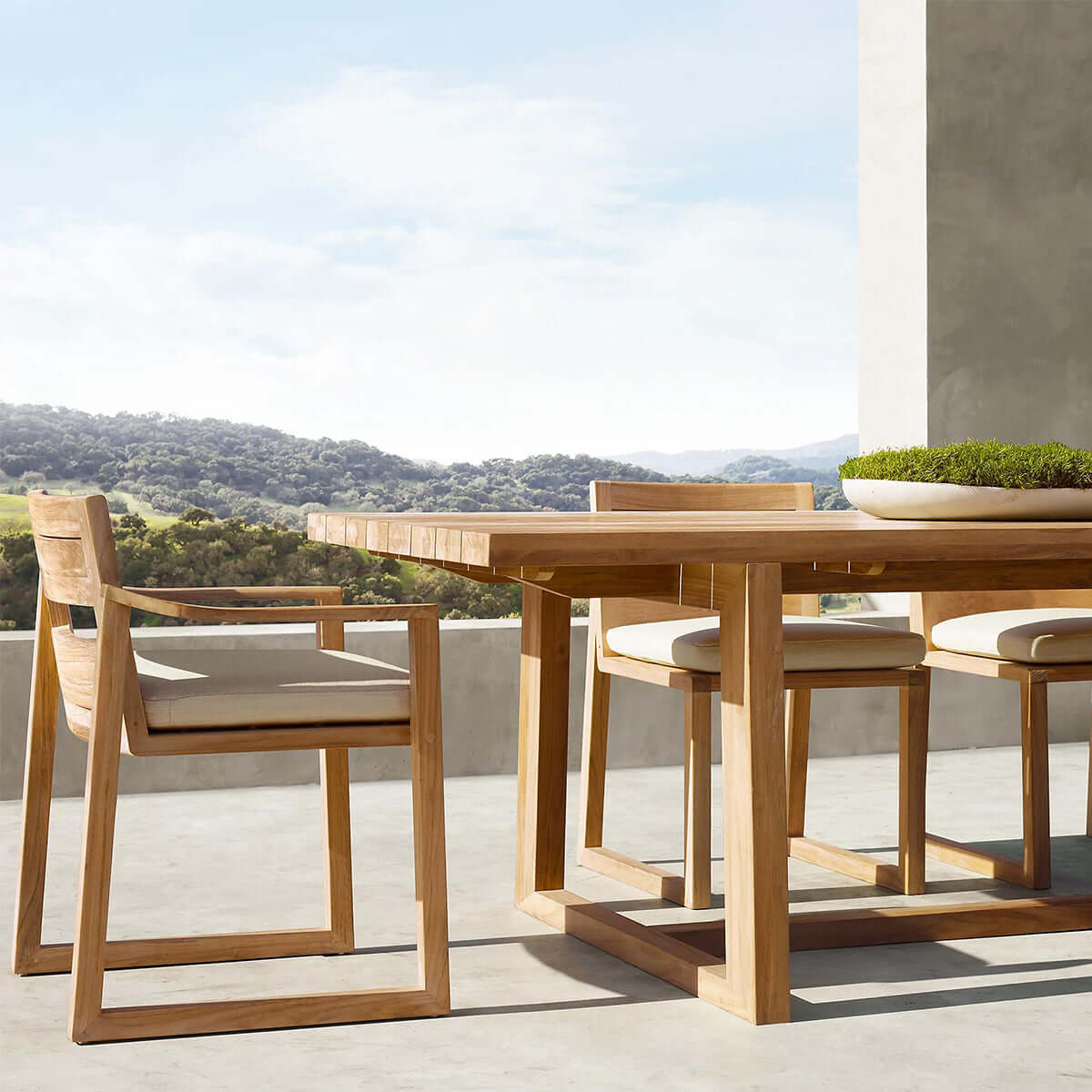 Sebastian Teak Outdoor Patio Armchair with Adjustable Backrest-5