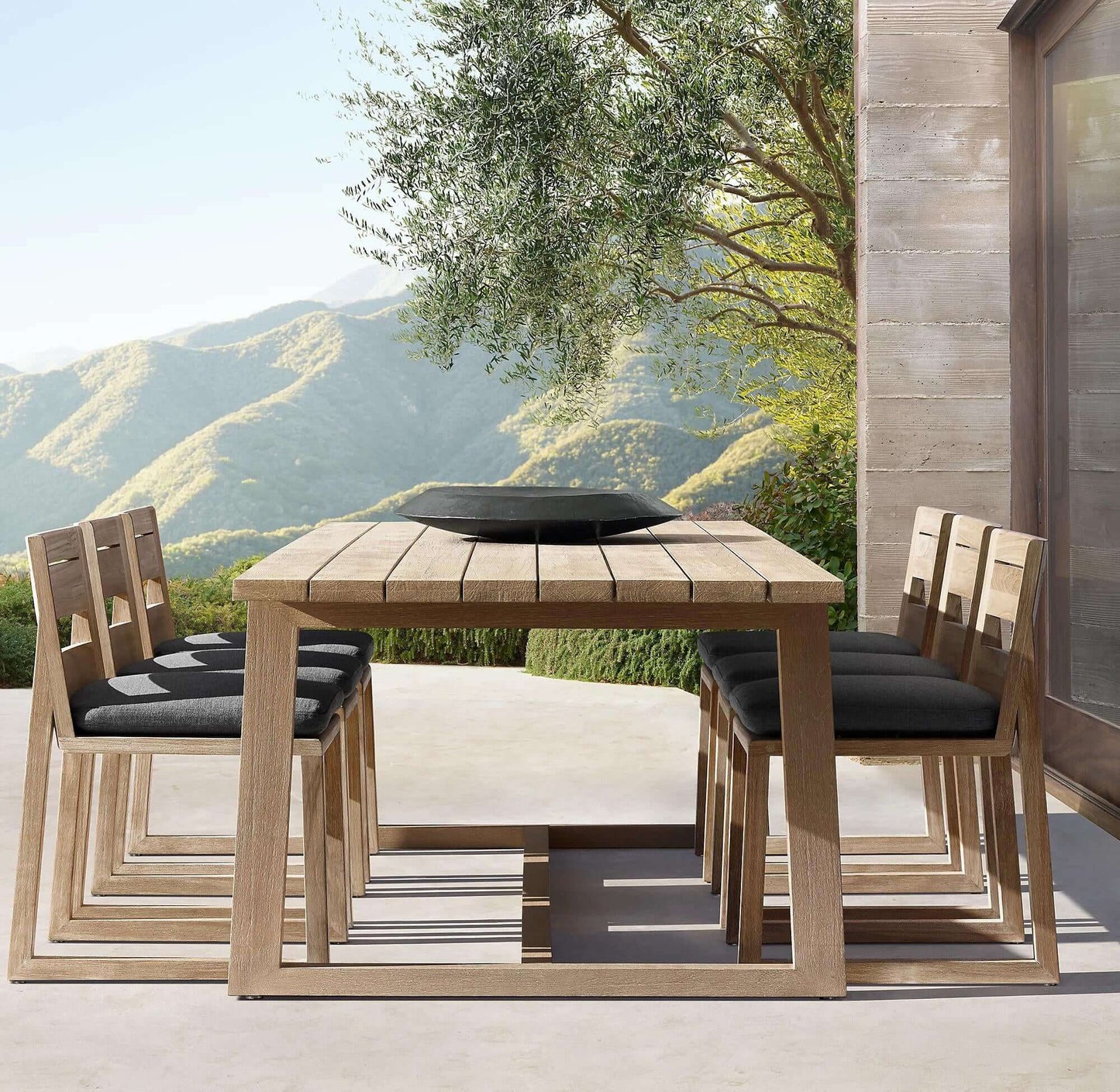 Sebastian Teak Dining Chair with Rot-Resistant Frame and Quick-Dry Foam Cushions-0