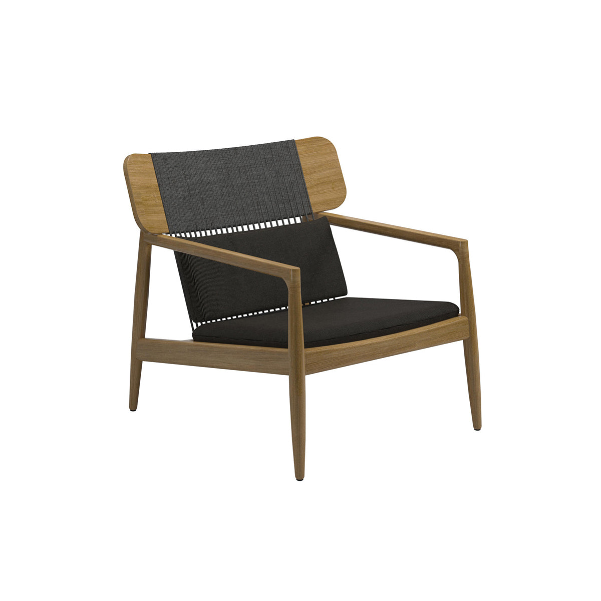Premium Sukai Lounge Chair - Modern Teak Wood Design with Ergonomic Support-1