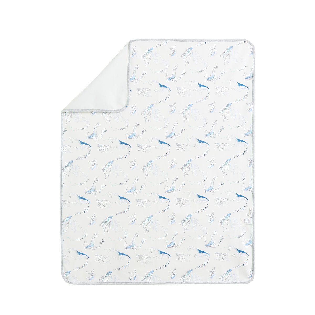 Waterproof Whale Changing Mat for Newborn Babies White Color-3