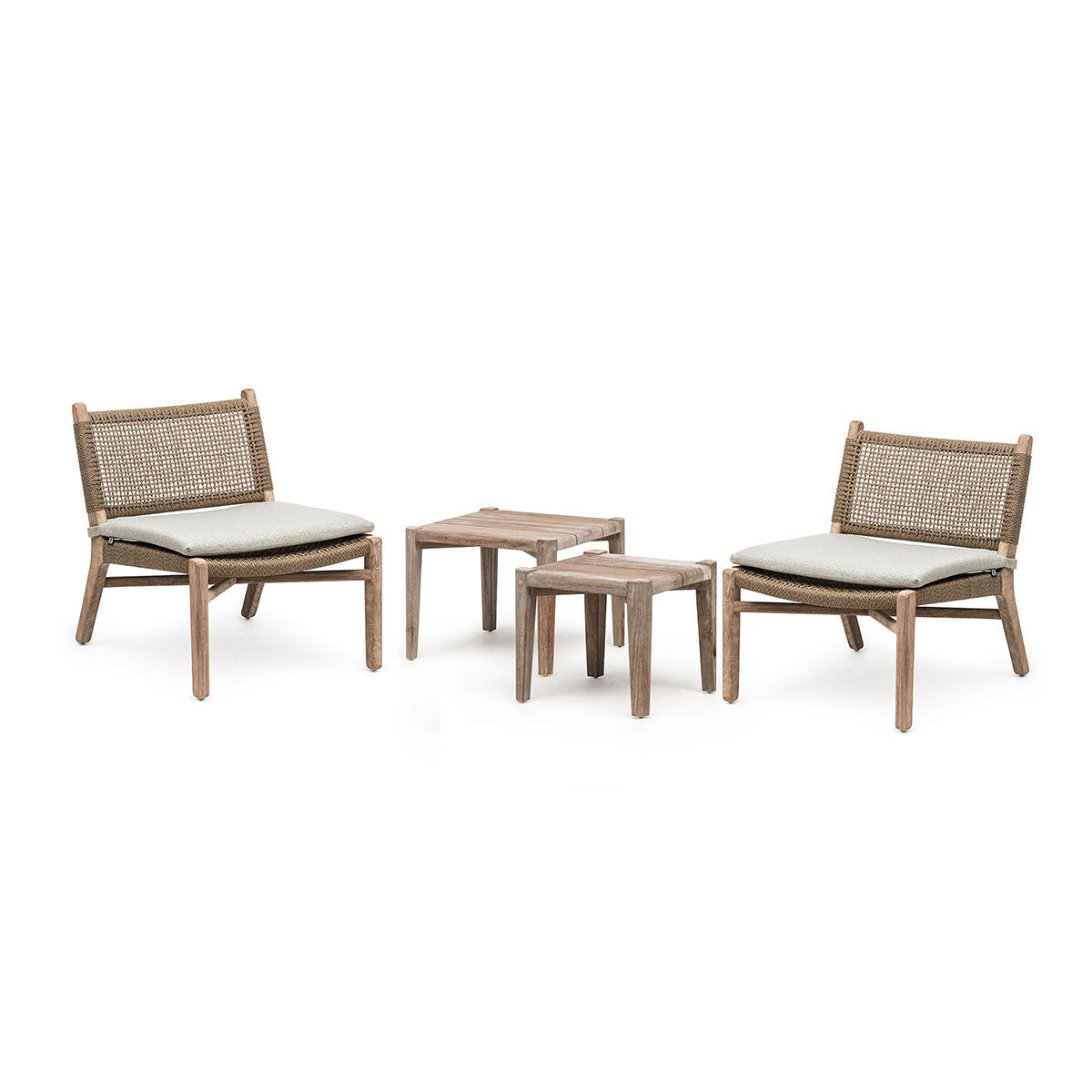 Teak Lounge Chair - Solid Wood & Quick Dry Cushions-2
