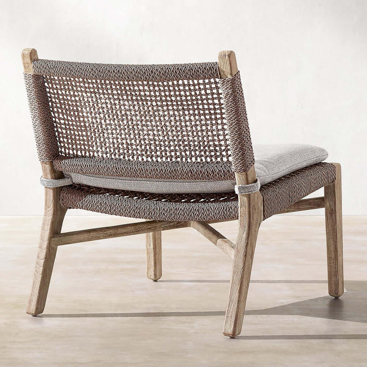 Teak Lounge Chair - Solid Wood & Quick Dry Cushions-4