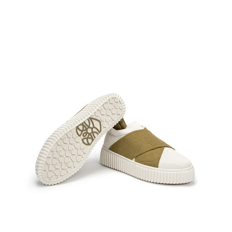 Thick Soled Breathable Casual Sneakers Mens And Womens Slip On-3