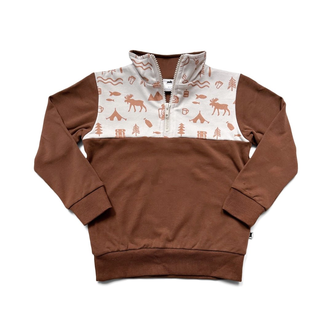 Youth Bamboo Fleece Half Zip — Last Call-2