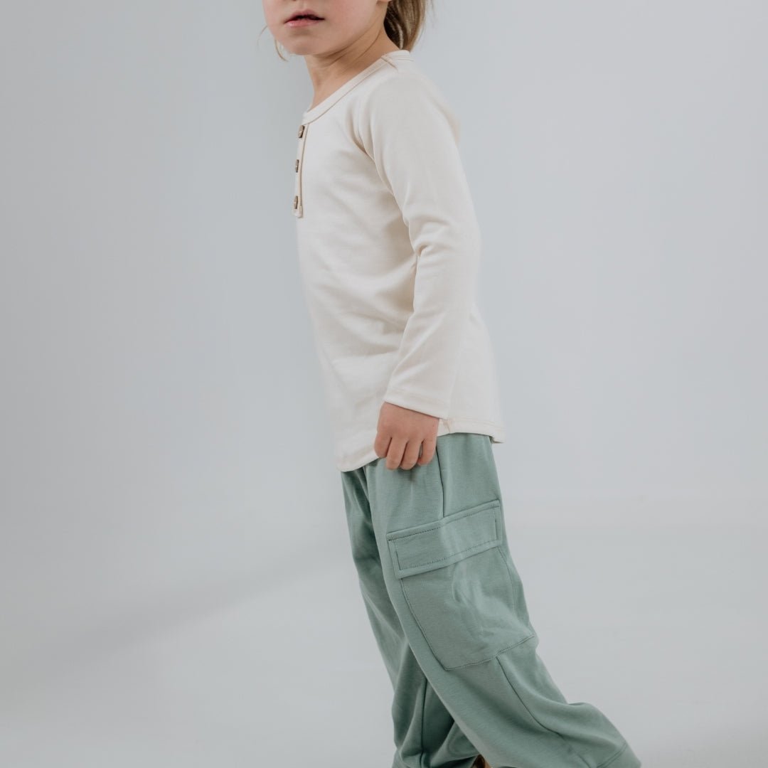 Youth Bamboo Henley Long-Sleeve Shirt — Last Call-2