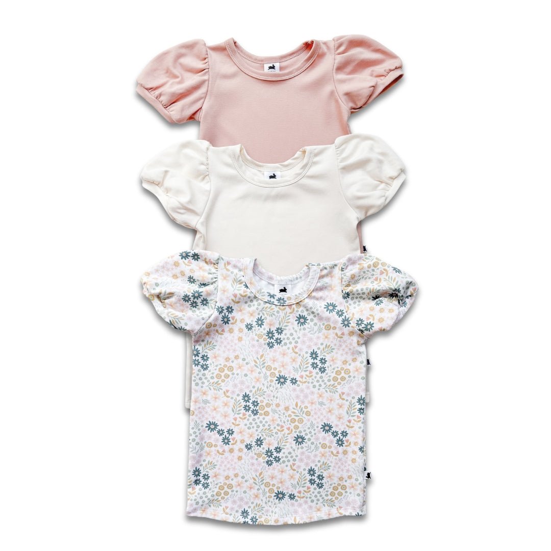 Youth Bamboo Puffed Sleeve T-shirt — Last Call-1