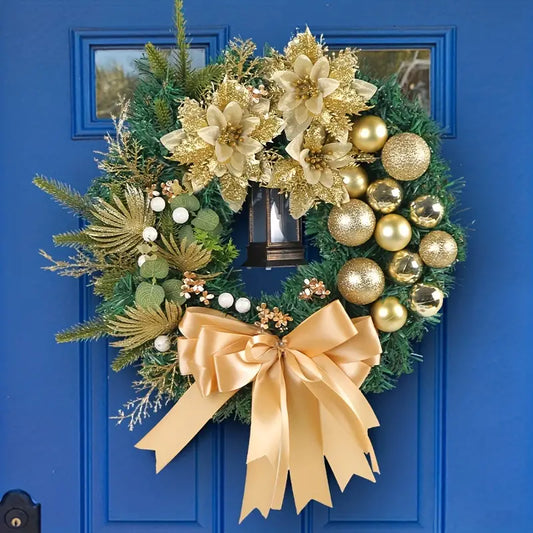 Braided Bliss: A Festive Christmas Wreath