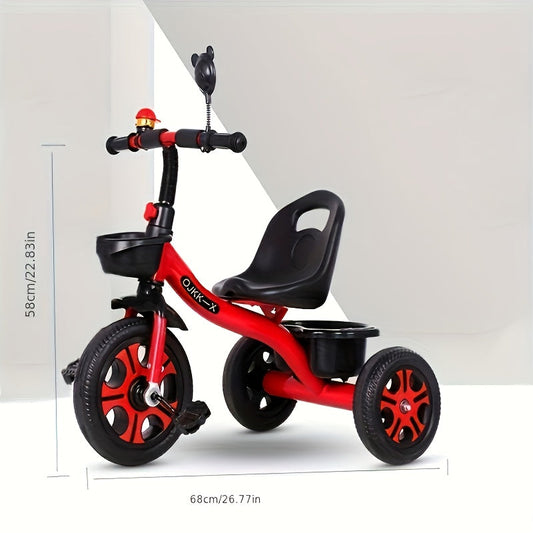 Youngsters Tricycle Push Handle Stainless Steel Frame-1