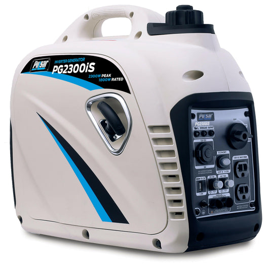 Pulsar 2300 Watt Portable Gas Powered Quiet Inverter Generator with USB Port.-0