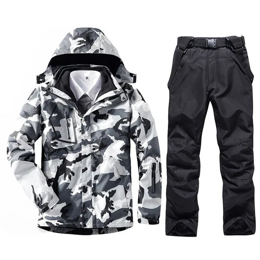 Men’s Ski Suit: Waterproof Windproof Snowboard Jacket-0